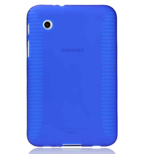 Skidproof TPU Plastic Tablet Back Cover Tablet Case For Samsung Galaxy Tab 2 P3100 Blue