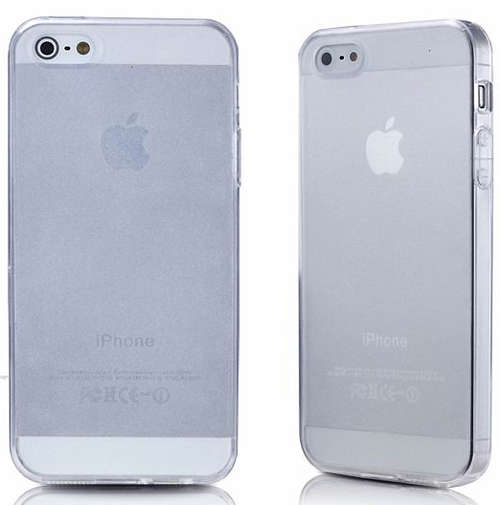 TPU Soft Cellphone Case With Anti Dust Cover For Apple Iphone 5 Cellphone Cover White