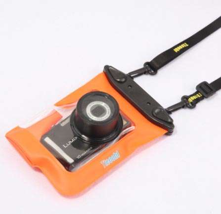 Waterproof Universal Camera Pouch Camera Bag For Camera With Zoomer Lens - Orange
