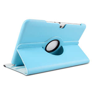 360 Degree Rotating Cover Tablet Case Cover Stand For Samsung Galaxy Note N8000/8010 Sky Blue