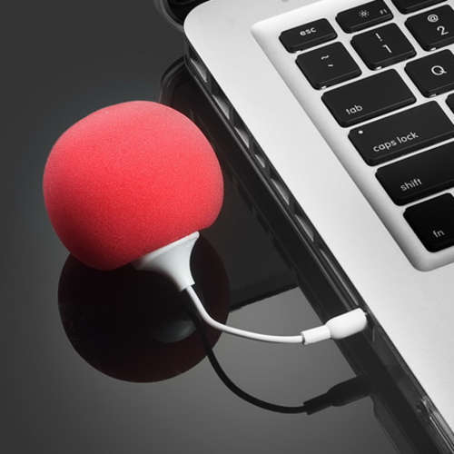 Mini USB Portable Speaker for Laptop iPhone 4S iPhone 4 iPhone 3G/3GS iPod Cell Phone MP3 MP4 - Red