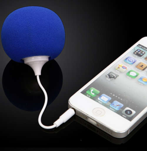 Mini USB Portable Speaker for Laptop iPhone 4S iPhone 4 iPhone 3G/3GS iPod Cell Phone MP3 MP4 - Blue