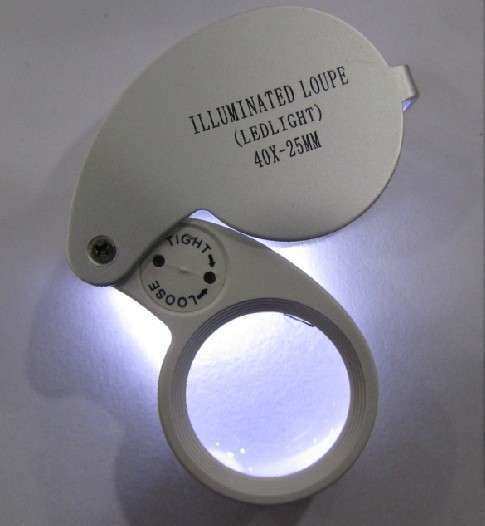 40 x Jewelry Magnifier with LED light