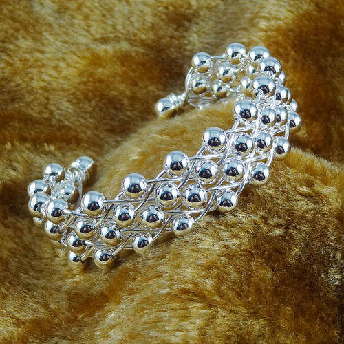 Beads Silver Plated Bracelet Bangle Fashion jewellery