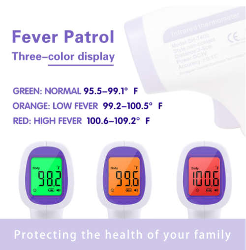 Digital Infrared Forehead Thermometer Non-Contact Temperature Gun