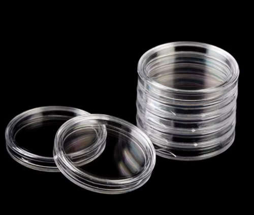 100x 21mm Coin Holders Coin Capsules Coins Notes Accessories