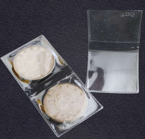 10 of Foldable Coin Holder Coin Pocket 65x65mm