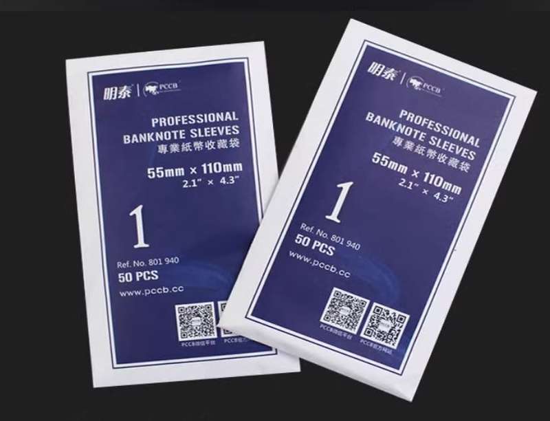 100 x Banknote Sleeve #1 55x110mm