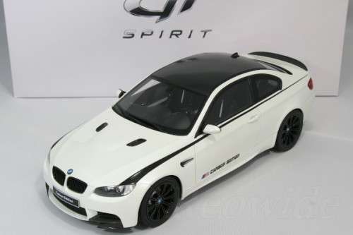 BMW M3 Carbon Edition (E92), white with black stripes, 1:18, GT Spirit Scale: 1:18 ¿ Resin