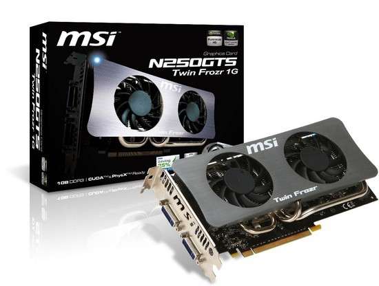 MSI 250 GTS Twin Frozr 1GB OC Graphics Card