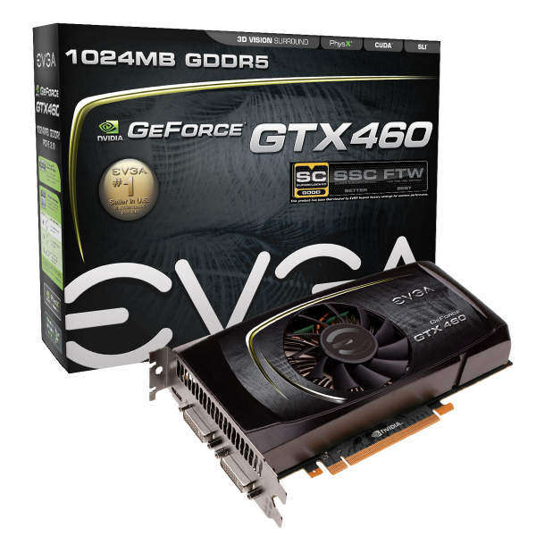 GTX 460 1G EVGA GeForce Super Clocked External Exhaust!
