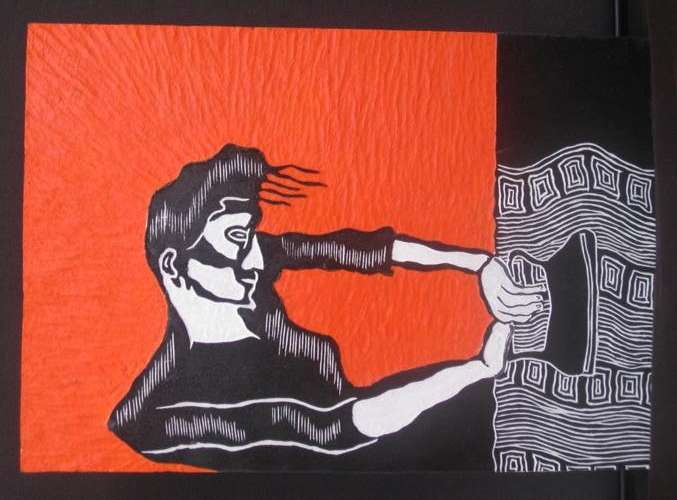 Woman Ironing