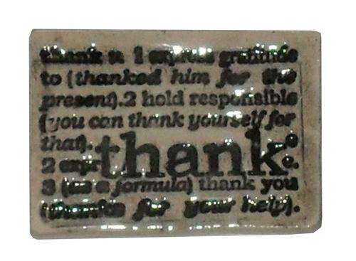 MOSAIC INSERTS: Thank you saying