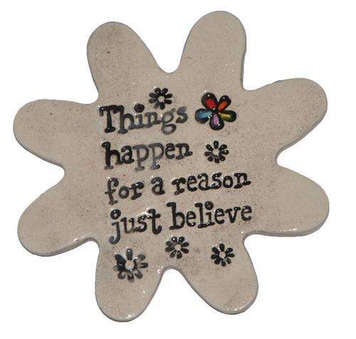 ceramic mosaic insert saying
