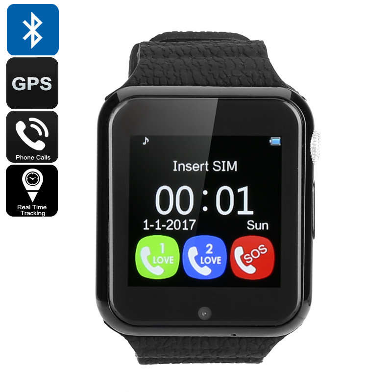 VK7 Child's GPS Smart Watch - GPS+AGPS+LBS, Geofencing, Realtime Tracking, Call, GSM SIM, Facebook