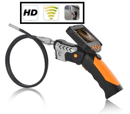 720P HD Wireless Inspection Camera with 3.5 Inch Detachable Monitor ( CREE Flashlight)
