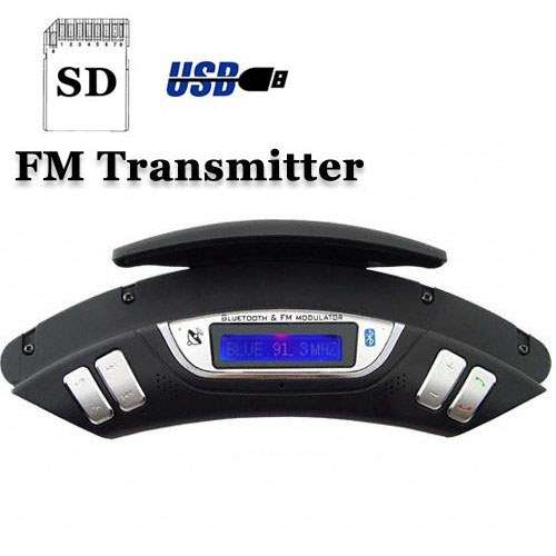 Car Steering Wheel Car MP3 player FM Transmitter with Bluetooth Handsfree INCL SHIPPING