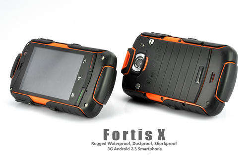 FortisX - Rugged Waterproof, Dustproof, Shockproof 3G Android 2.3 Smartphone