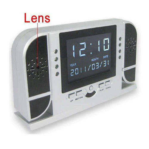 Motion Detecting Digital Clock with HD Hidden Camera and Night Vision