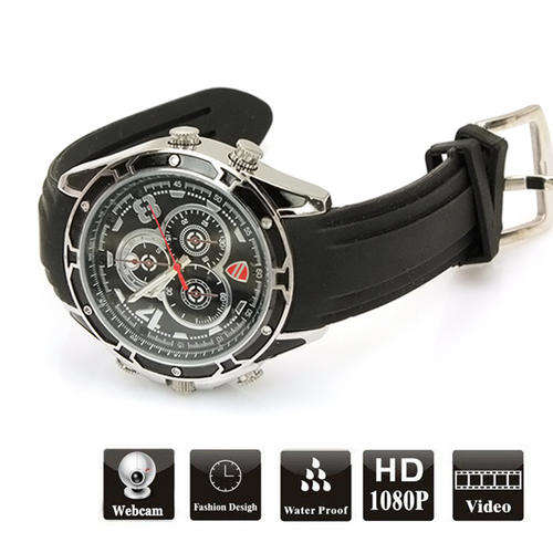New 16GB HD 1080P IR Night Vision Waterproof Spy Watch Camera