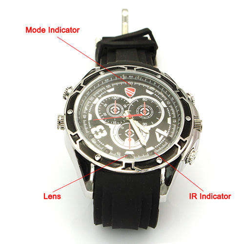New 16GB HD 1080P IR Night Vision Waterproof Spy Watch Camera