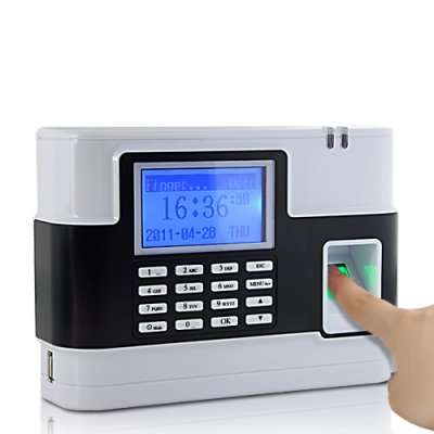 Fingerprint Time Attendance And Door System (White)