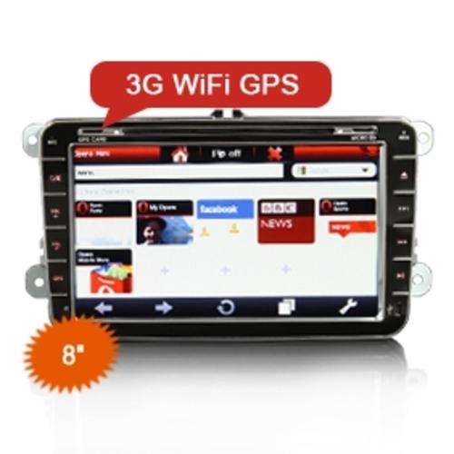 In Car DVD System Internet VW SKODA SEAT 8" HD
