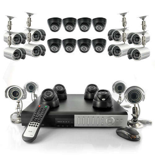 24 Camera Surveillance Set - 12 Indoor Dome Cameras, 12 Outdoor Cameras, H264 DVR, 1TB
