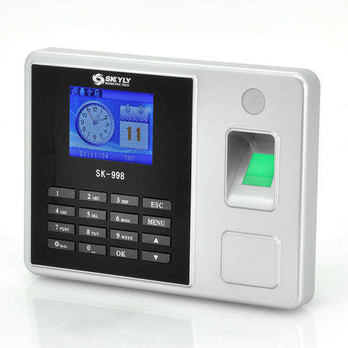 Fingerprint Time Attendance System - 2.8 Inch Monitor, 10 RFID Cards, LAN Port