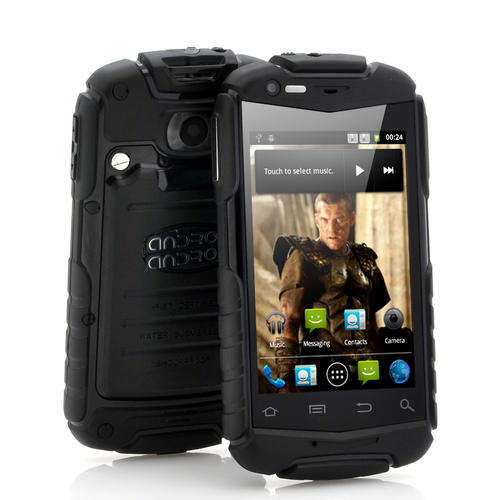 3.5 Inch Rugged Android Phone "Titan" - Water Resistant, Shockproof, Dustproof (Black)