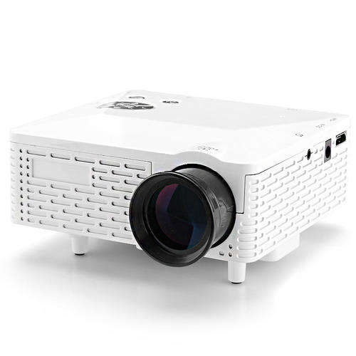 Mini 60 Lumens LED Projector - 400:1 Aspect Ratio, 5 Input Terminals, 20 To 80 Inch Projection, 1.67