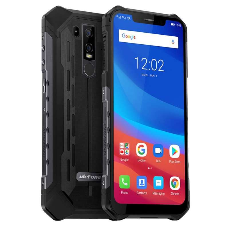 Ulefone Armor 6 Rugged Phone, Dual 4G & VoLTE, 6GB+128GB (BLACK)
