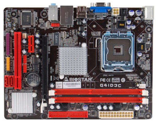 Biostar Intel G41D3C, DDR3-1333MHz,  Socket 775 Motherboard