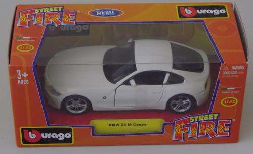 *** FREE SHIPPING*** bburago 1:32 BMW Z4 M Coupe (street fire)