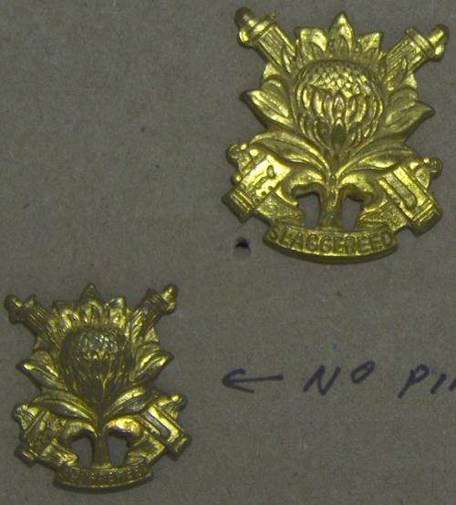 Regiment Langenhoven Cap and Collar Badges