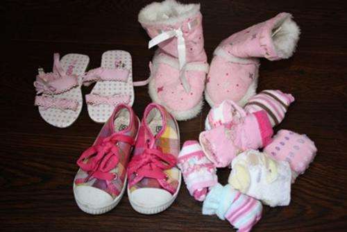 Lot of girl shoes and socks Size 5 & 6