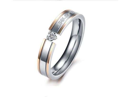 Engagement Ring Stainless Steel Size 5