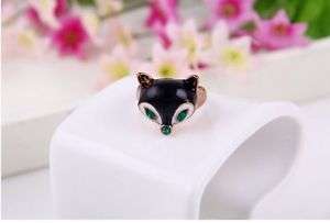 Cute fox ring size 7