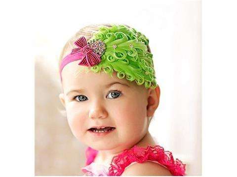 Baby feather headband