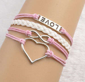 Infinity love bracelet