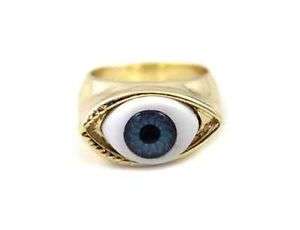 Blue eye ring size 7