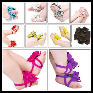 Barefoot flower sandals pink