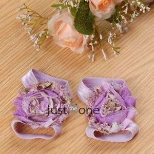 Flowers barefoot booties