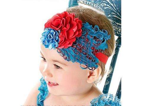 Feather pad prop headband 0-adult