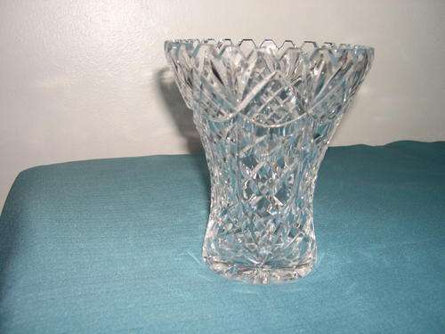 Beautiful cut glass vase