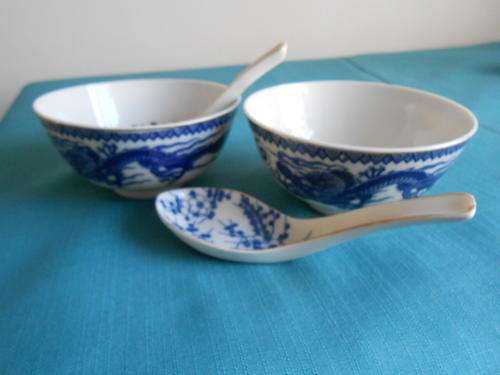 Chinese bowls and spoons