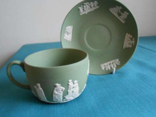 Wedgwood green cup and saucer