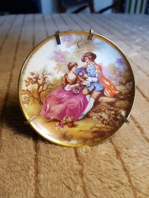 Small Limoges Stand Plate