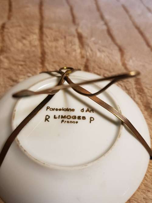 Small Limoges Stand Plate
