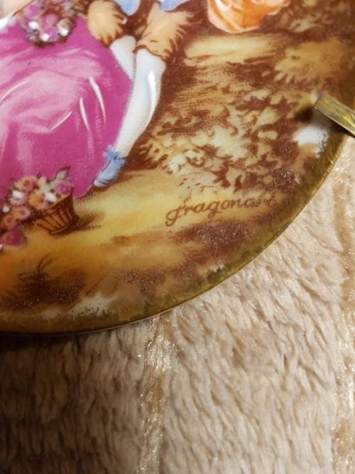 Small Limoges Stand Plate